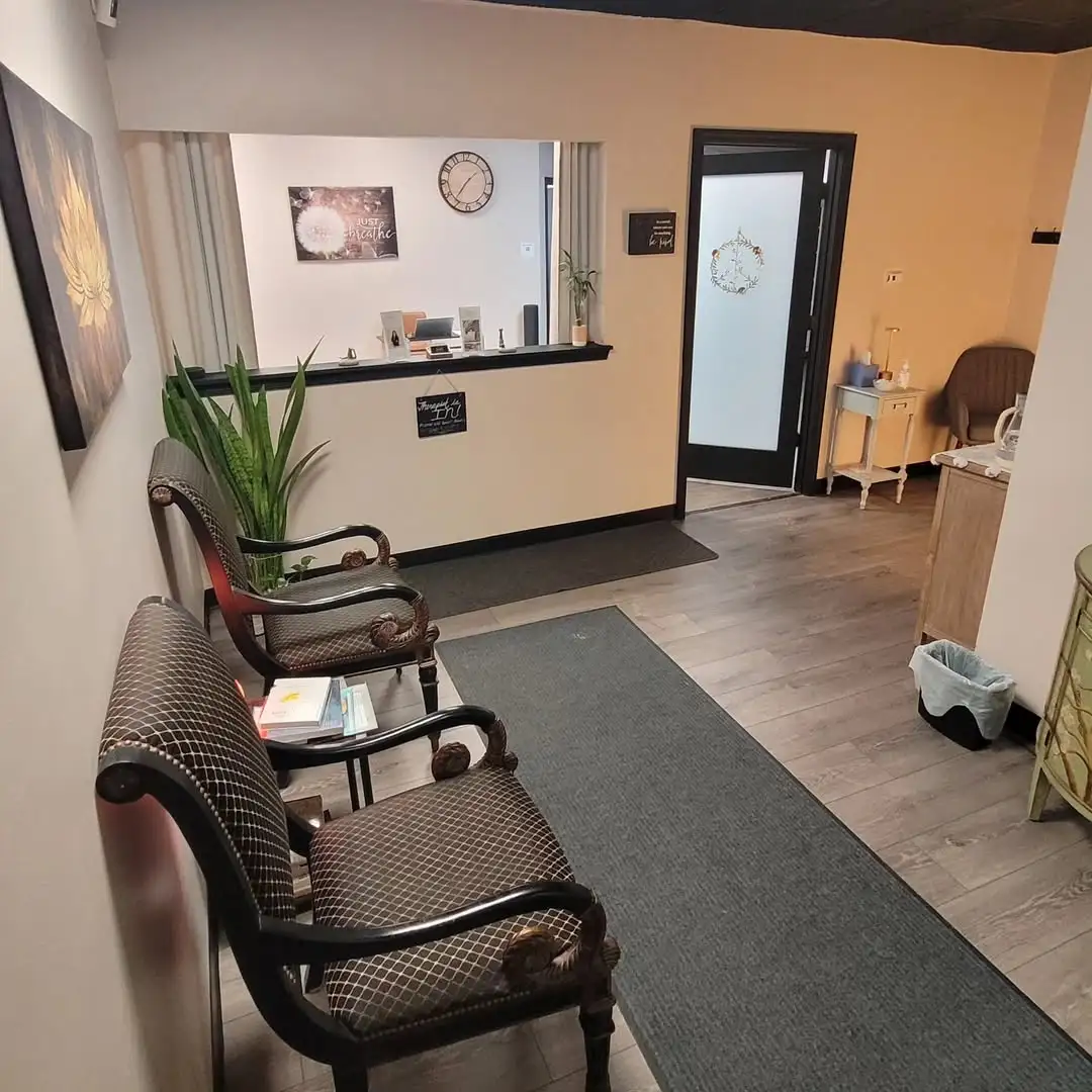The waiting area of the EMT office.